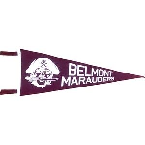 Vintage 1970's Belmont High School Marauders Pennant